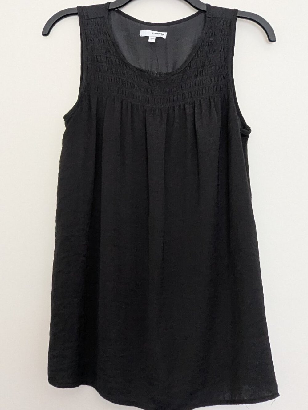 EUC Black Sonoma Sleeveless Blouse, WS